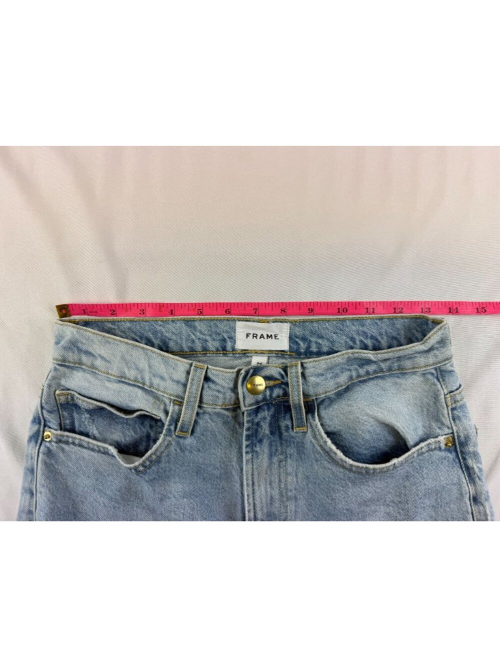 FRAME Straight Leg Jeans Thistle Wash Womens Size 26 - Picture 6 of 9